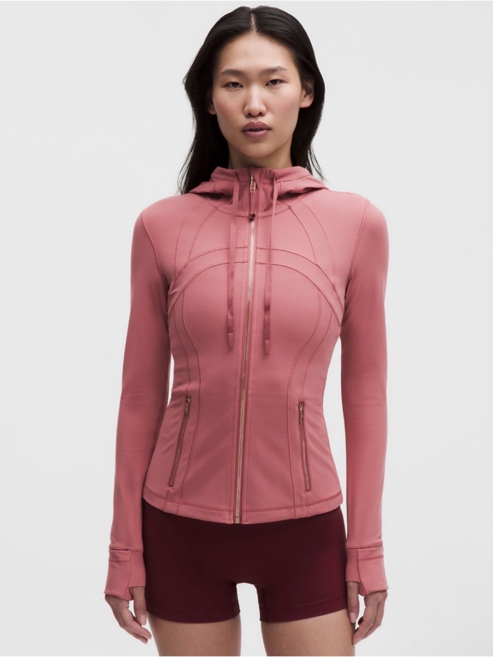 NWT Lululemon Define Hooded Jacket *Nulu ™ Size 2 Dusk/Rose Gold/Rose Gold